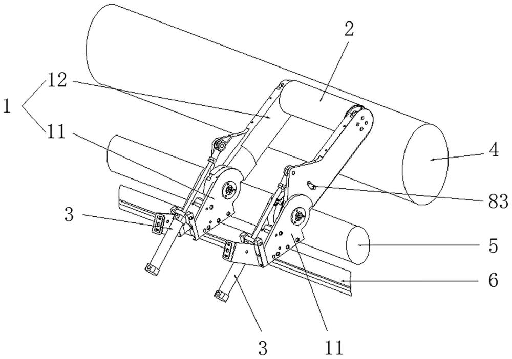 一种隔膜分切机的独立臂收卷结构的制作方法